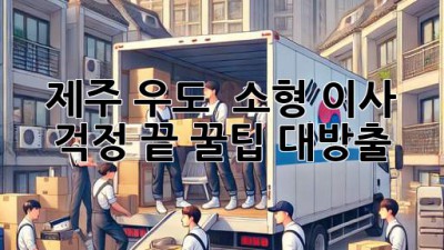 제주 우도 🏝️ 소형 이사, 걱정 끝! 꿀팁 대방출 🚚💨